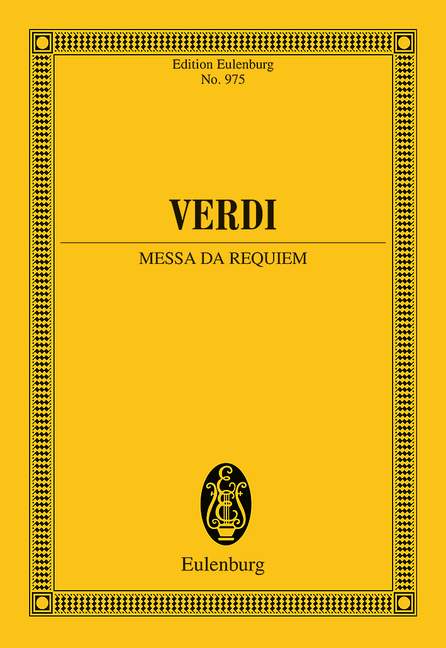 Verdi: Messa da Requiem (Study Score) published by Eulenburg
